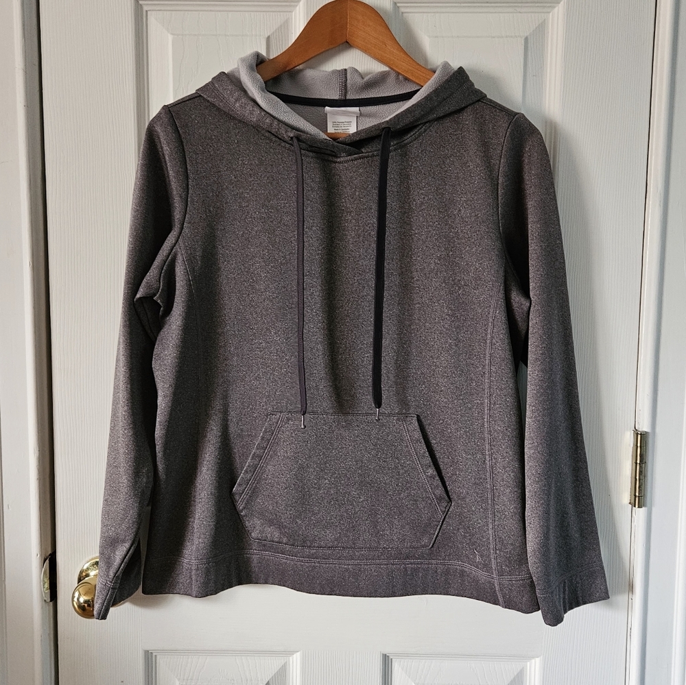 Danskin Now Hoodie, Women's Size S, Gray, Pullover, Fleece, Lined